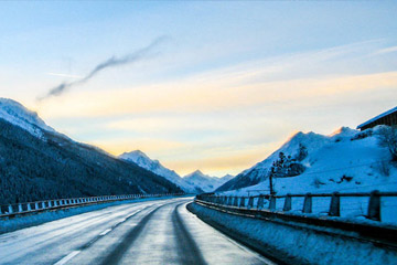 Driving To The Alps